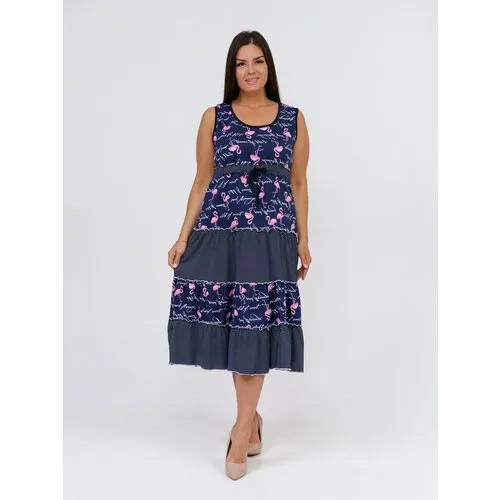 Сарафан BUY-TEX.RU, размер 54, фламинго