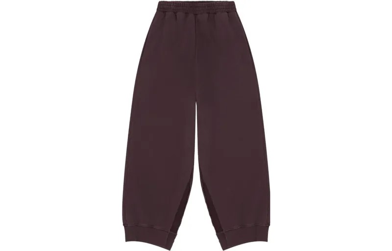 Трикотажные спортивные штаны женские коричневые Mm6 Maison Margiela