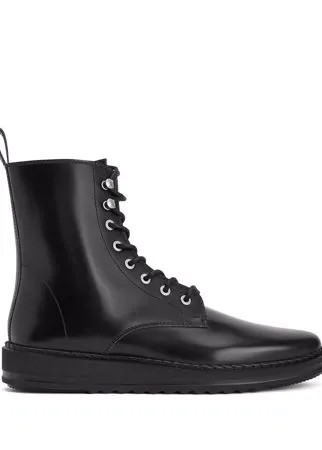 Giuseppe Zanotti ботинки в стиле милитари на шнуровке