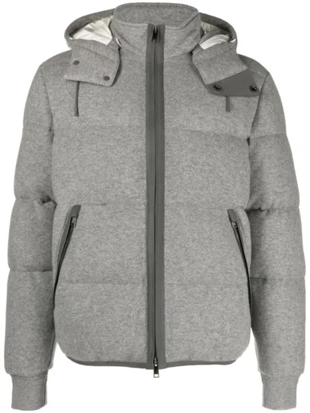 Zegna кашемировый пуховик Oasi, серый
