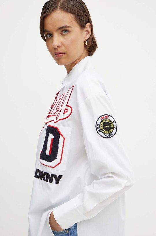Хлопчатобумажная рубашка Dkny, белый