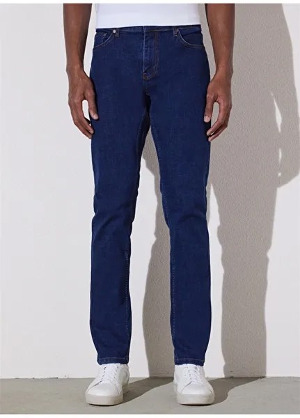 Синие мужские джинсовые брюки стандартной посадки с нормальной талией и нормальными штанинами Brooks Brothers