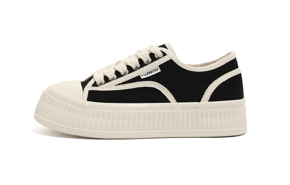 Кроссовки HUANQIU Skateboarding Shoes Women's Low-top, черный