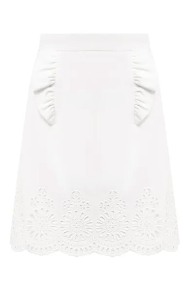 Хлопковая юбка Miu Miu