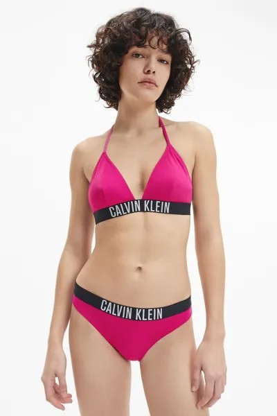 Розовый лиф бикини с треугольными чашками Intense Power Calvin Klein, розовый
