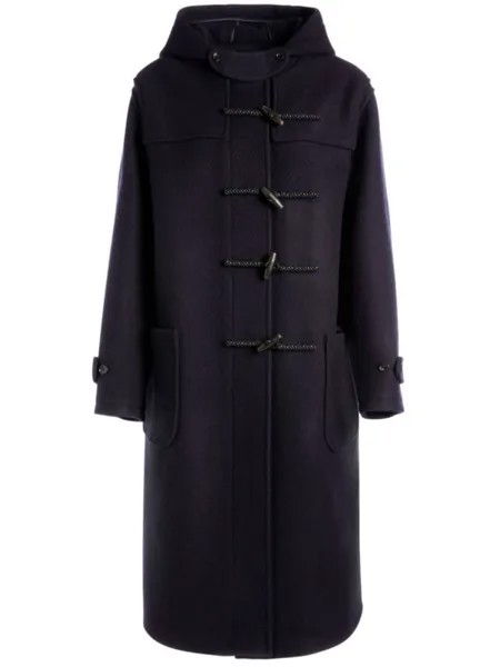 Bally шерстяное пальто с застежкой тогл, синий