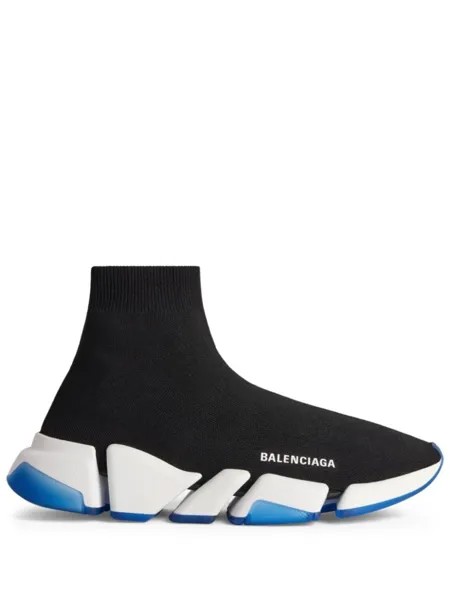 Кроссовки-носки Balenciaga Speed 2.0, черный/белый/синий