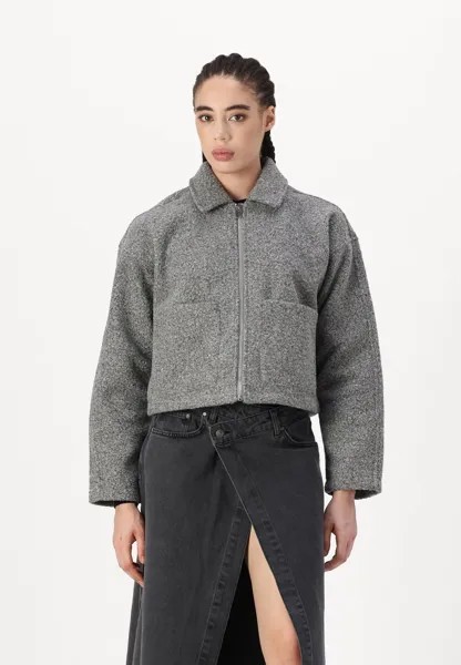 Зимняя куртка VIJADAS ZIPPER JACKET VILA, пестрый серый