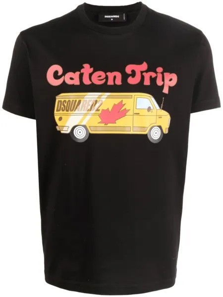 Dsquared2 футболка с принтом Caten Trip, черный