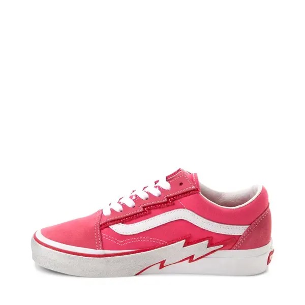 Кеды Vans Old Skool Glitter Bolt Skate Shoe, цвет Pink/White