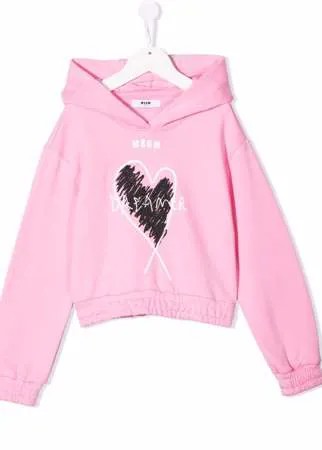 MSGM Kids худи Dreamer с логотипом