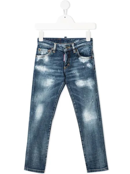 Dsquared2 Kids джинсы скинни с прорезями