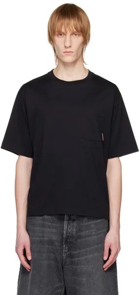 Черная футболка с круглым вырезом Acne Studios