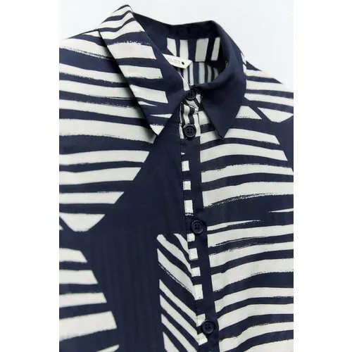 Сарафан Zara, хлопок, размер XL, голубой