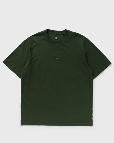 Футболка Rapha Men'S Cotton T-Shirt, цвет deep olive green/olive green