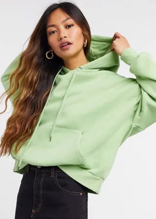Oversized-худи светло-зеленого цвета Vero Moda-Зеленый