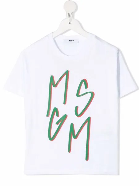 MSGM Kids футболка с логотипом