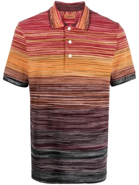 Missoni полосатая рубашка поло, оранжевый