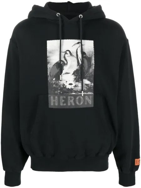 Худи с логотипом Heron Preston, черный