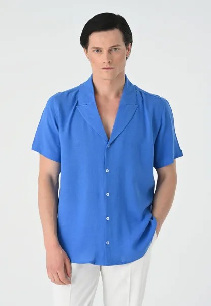 Рубашка LAPEL COLLAR SHORT SLEEVE Antioch, цвет sax