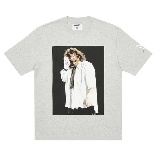 Футболка Palace x WWE Mankind Серый Марл
