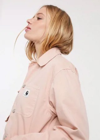 Светло-розовая куртка в стиле милитари Carhartt WIP-Розовый