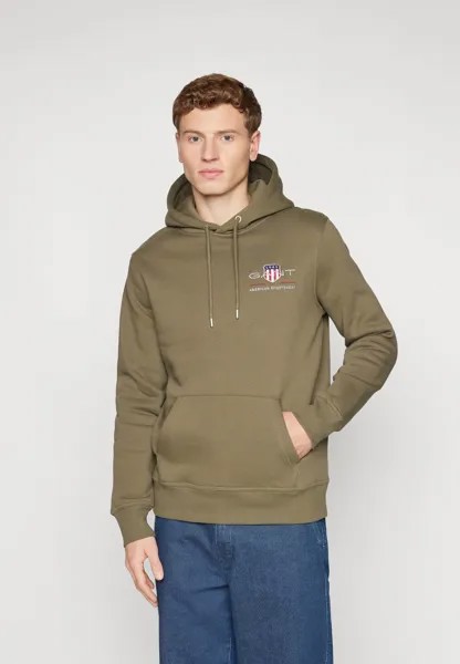 Толстовка MEDIUM ARCHIVE SHIELD HOODIE GANT, цвет grün