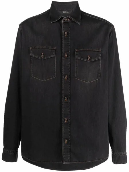 Ermenegildo Zegna XXX джинсовая рубашка на пуговицах