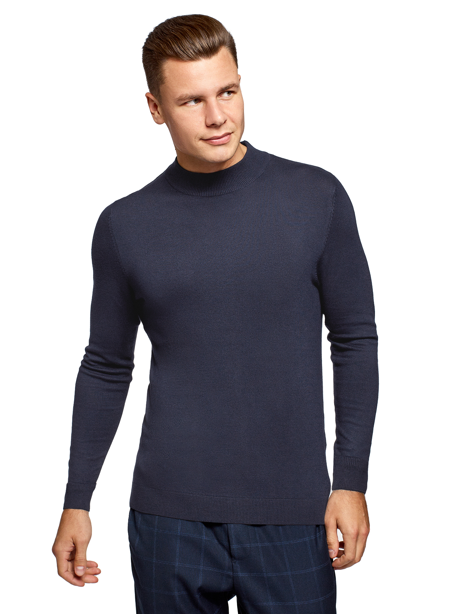 Джемпер мужской oodji 4B112020M синий XL