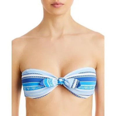 Lemlem Womens Eshal Blue Swim Top Bandeau с принтом S BHFO 9619