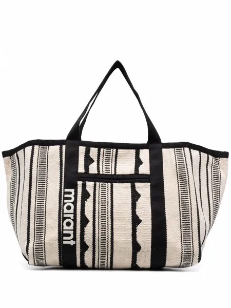 Isabel Marant полосатая сумка-тоут Warden