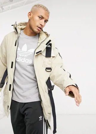 Светло-бежевая куртка в утилитарном стиле adidas Outdoors-Neutral