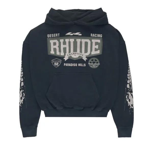 Худи Rhude 4X4 'Vintage Black', черный