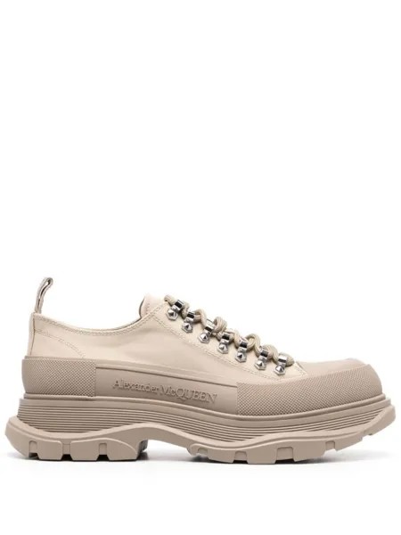 Alexander McQueen кеды Tread Slick на шнуровке, нейтральный цвет