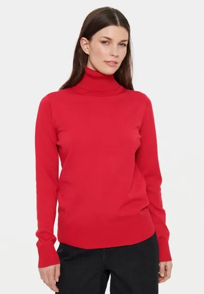 Свитшот Saint Tropez MILASZ ROLLNECK, цвет winterberry