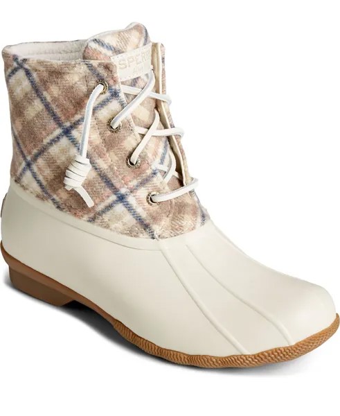 Женские ботинки в клетку для морской воды Sperry