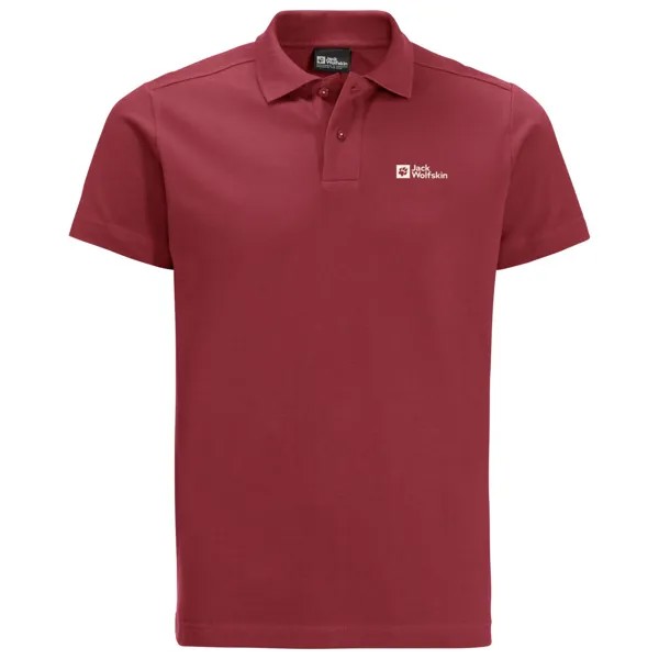 Рубашка поло Jack Wolfskin Essential Polo, цвет Deep Ruby