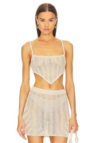 Майка Michael Costello x REVOLVE Leyna Knit, цвет Oat