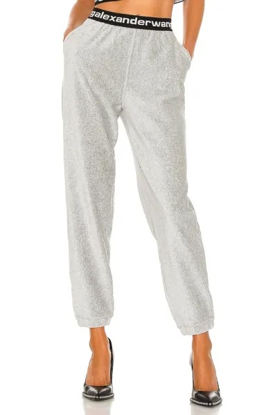 Брюки Alexander Wang Stretch Corduroy, цвет Heather Grey