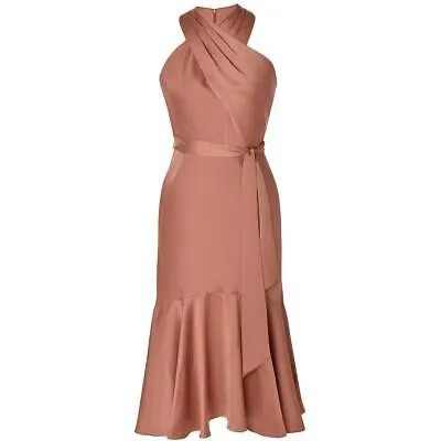 Оранжевое женское платье макси без рукавов Taylor 14 BHFO 7098