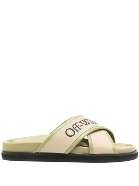 Шлепанцы Cloud Crossover Off-White, зеленый