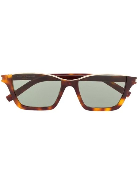 Saint Laurent Eyewear солнцезащитные очки Dylan в прямоугольной оправе