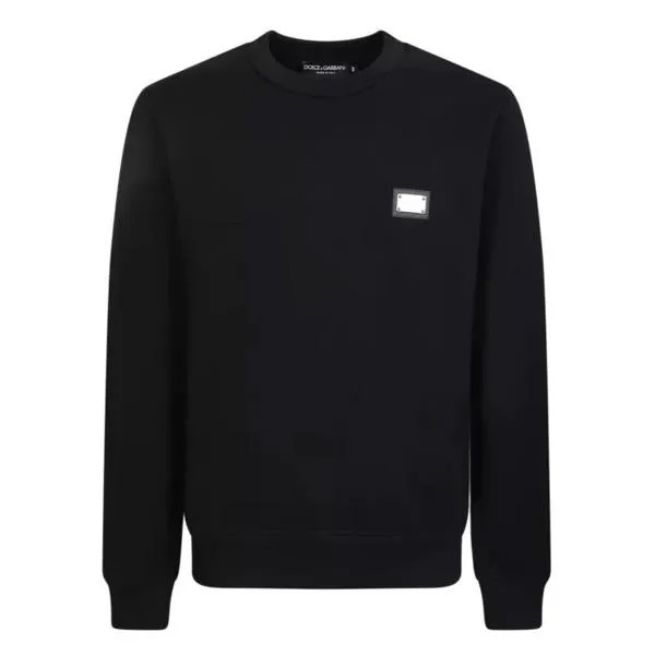 Футболка logo plaque sweatshirt Dolce&Gabbana, черный