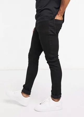 Черные супероблегающие джинсы Threadbare-Черный