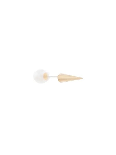 E.M. spike and pearl earring