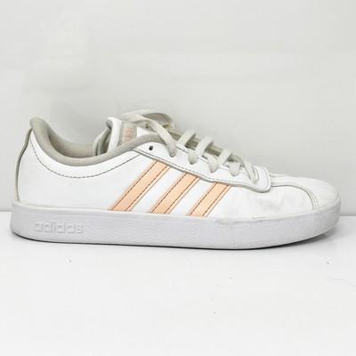 Adidas Girls VL Court 2.0 EE6901 Белая повседневная обувь Кроссовки Размер 2