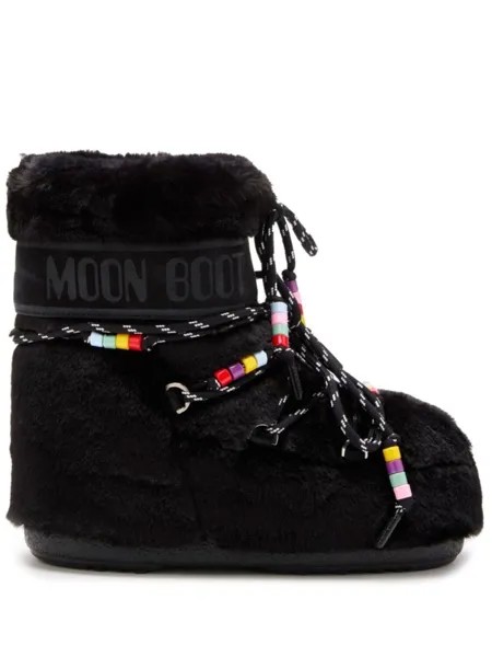 Moon Boot ботинки Icon с бисером, черный