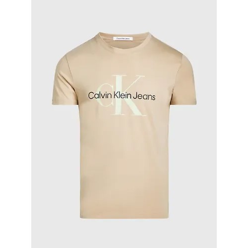 Футболка Calvin Klein Jeans, размер S, бежевый