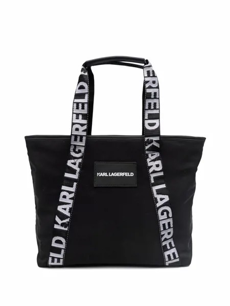 Karl Lagerfeld Kids сумка-тоут с нашивкой-логотипом