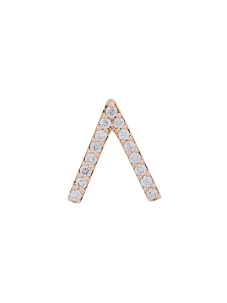 ALINKA серьга-гвоздик Alinka ID из розового золота с бриллиантами